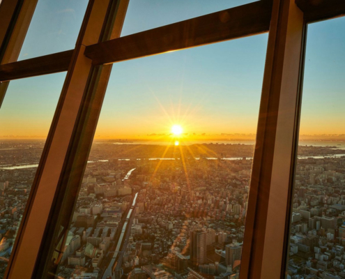 Lever de soleil de Tokyo Skytree